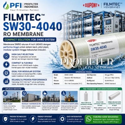 FilmTec SW30 4040 RO Membrane untuk SWRO compact system  large2
