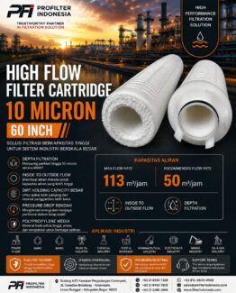 High Flow Filter Cartridge 10 Micron 60 Inch