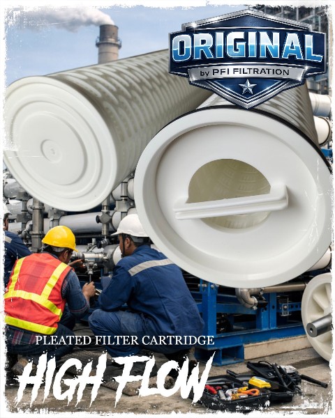 high flow filter cartridge 25 micron