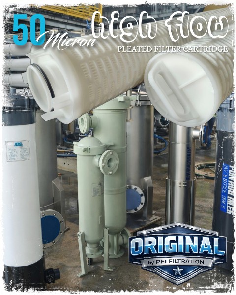 High Flow Filter Cartridge 50 Micron